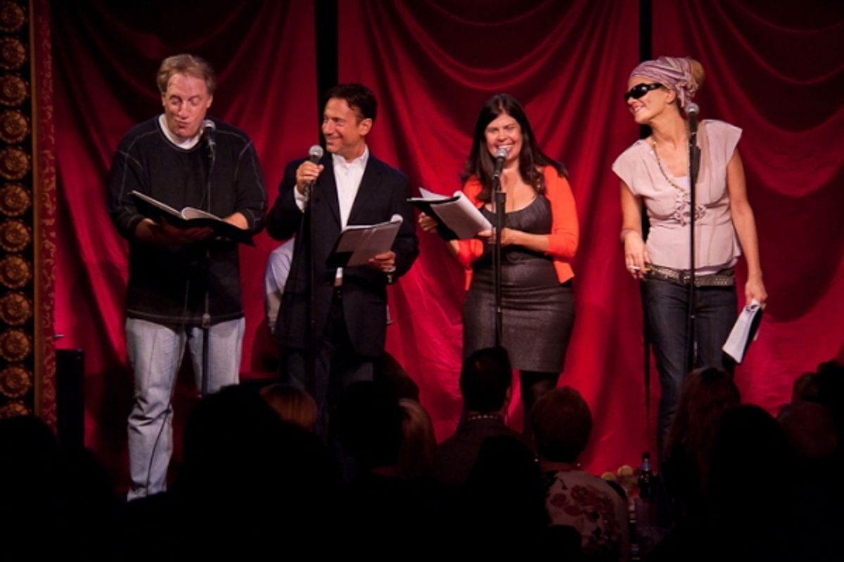 Alan Zweibel, Eugene Pack, Dayle Reyfel, Kristen Johnston at 