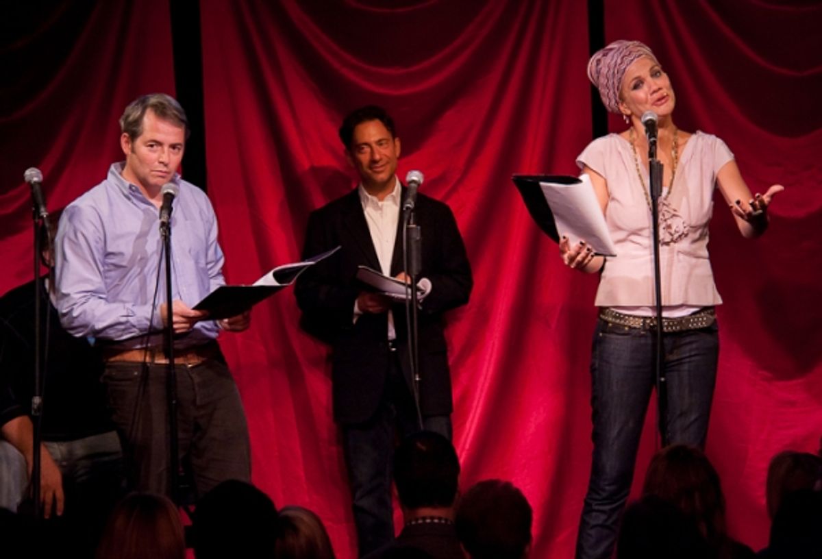 Matthew Broderick, Eugene Pack and Kristen Johnston at 