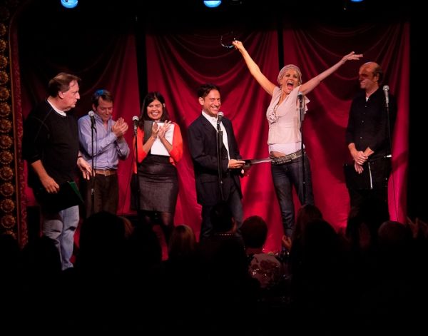 Alan Zweibel, Matthew Broderick, Dayle Reyfel, Eugene Pack, Kristen Johnston and Scot Photo