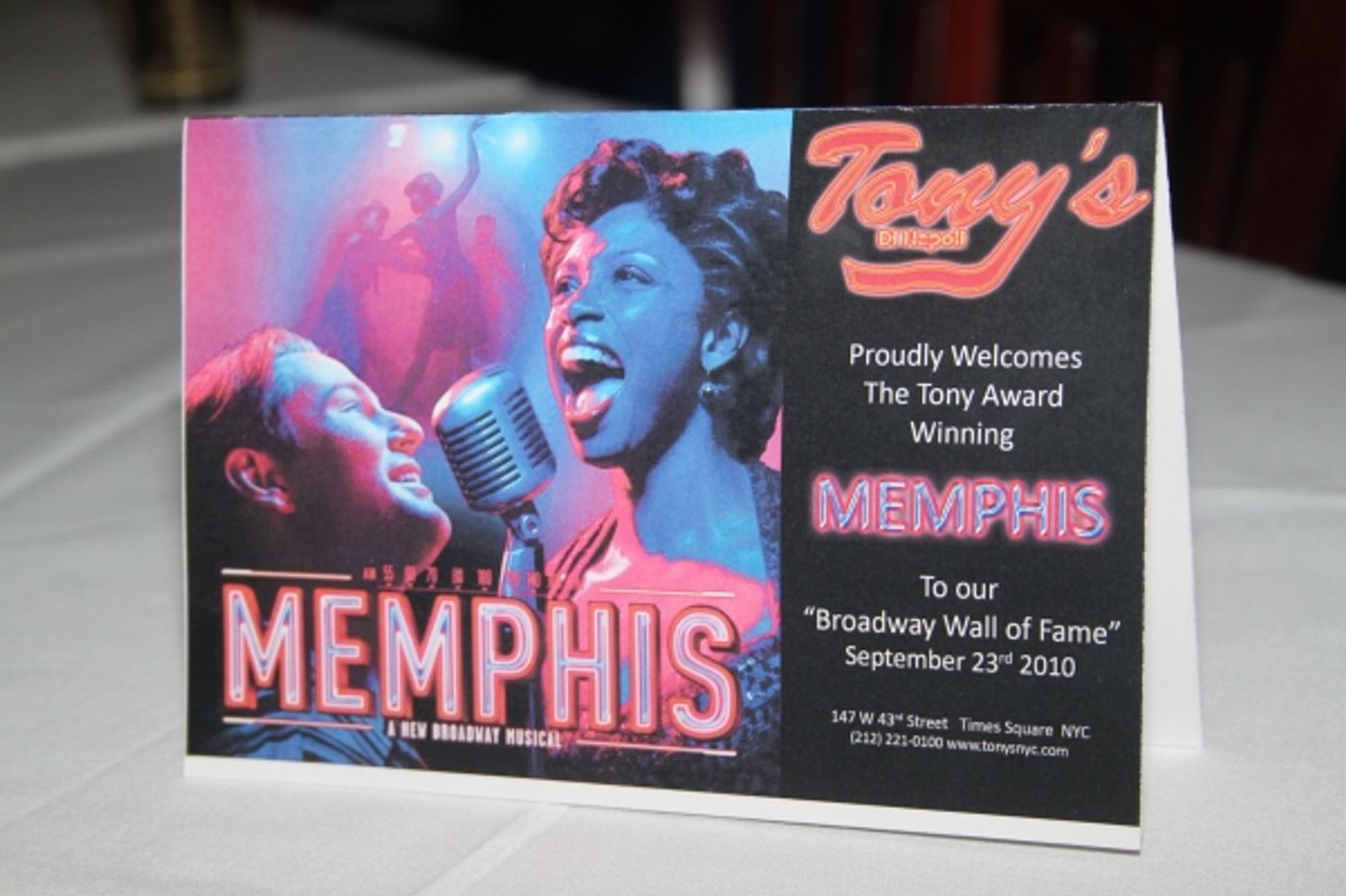 Photo Coverage: Tony di Napoli's Honors MEMPHIS!  Image