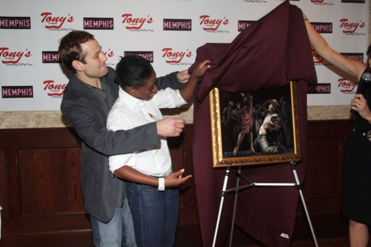 Chad Kimball and Montego Glover at 