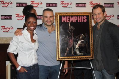 Montego Glover, Joe DiPietro and Chad Kimball Photo