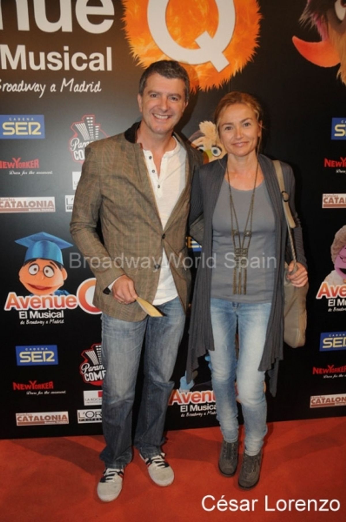 Jesus Cisneros y Yolanda Aristegui at 