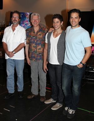 C. David Johnson, Tony Sheldon, Nick Adams and Will Swenson @ BroadwayWorld C. David Johnson, Tony Sheldon, Nick Adams and Will Swenson Photo