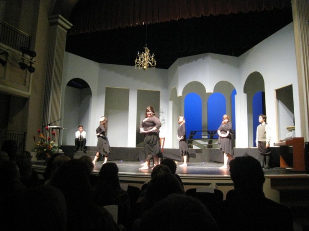 Kay Ayers and the cast of Nine at 