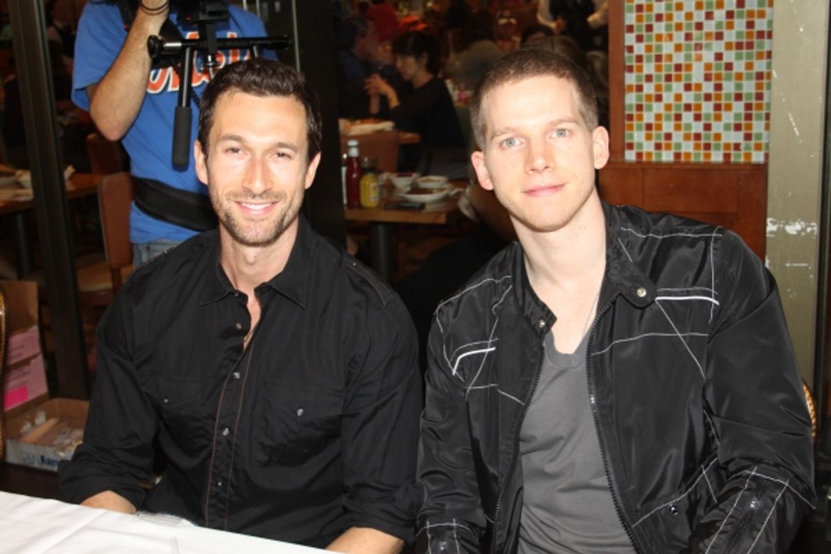 Aaron Lazar and Stark Sands at 