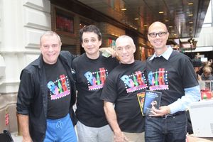 Bradshaw Broadway Beat Table; Smith, Sidney Meyer, Russell Bouthiller and Richie Ridg Photo