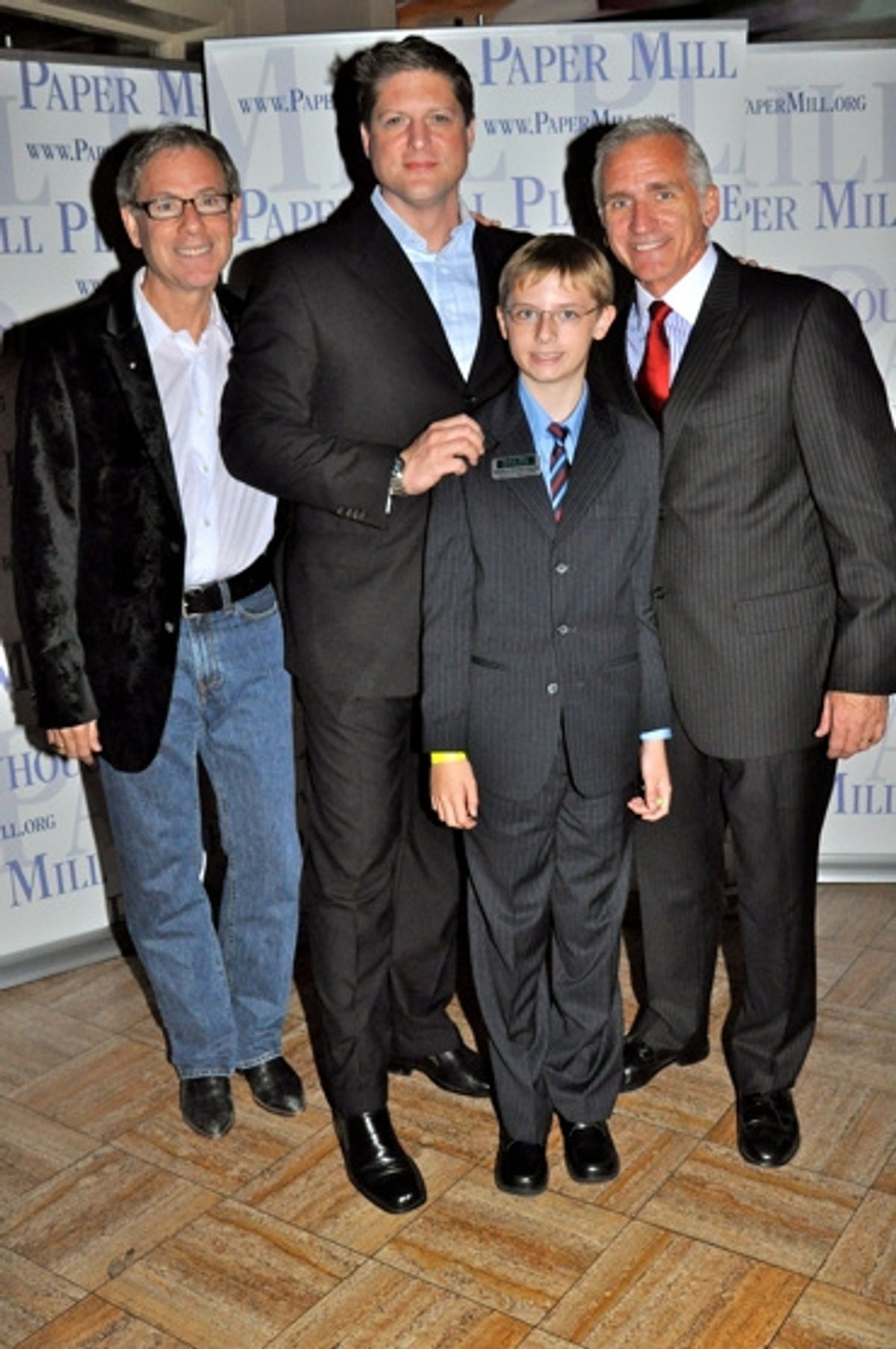 Patrick Parker (Associate Artistic Director), Christopher Sieber, Stephen Hoebee-Elardo and Mark S. Hoebee (Producing Artistic Director) at 