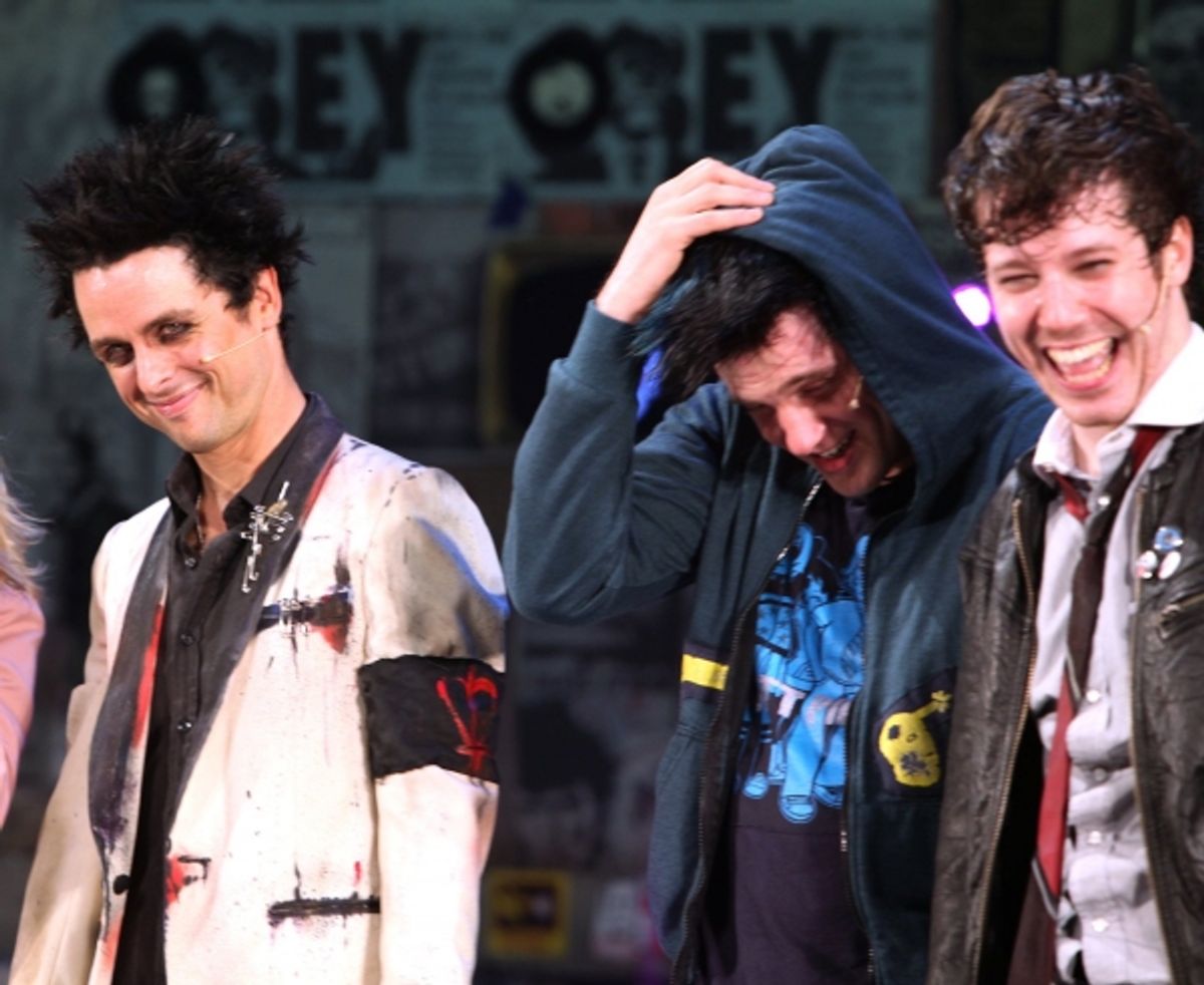 Billie Joe Armstrong, Michael Esper and John Gallagher Jr. at 