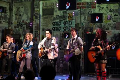 Billie Joe Armstrong and the AMERICAN IDIOT Company Photo