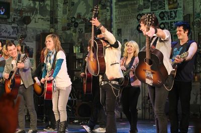 Billie Joe Armstrong and the AMERICAN IDIOT Company Photo