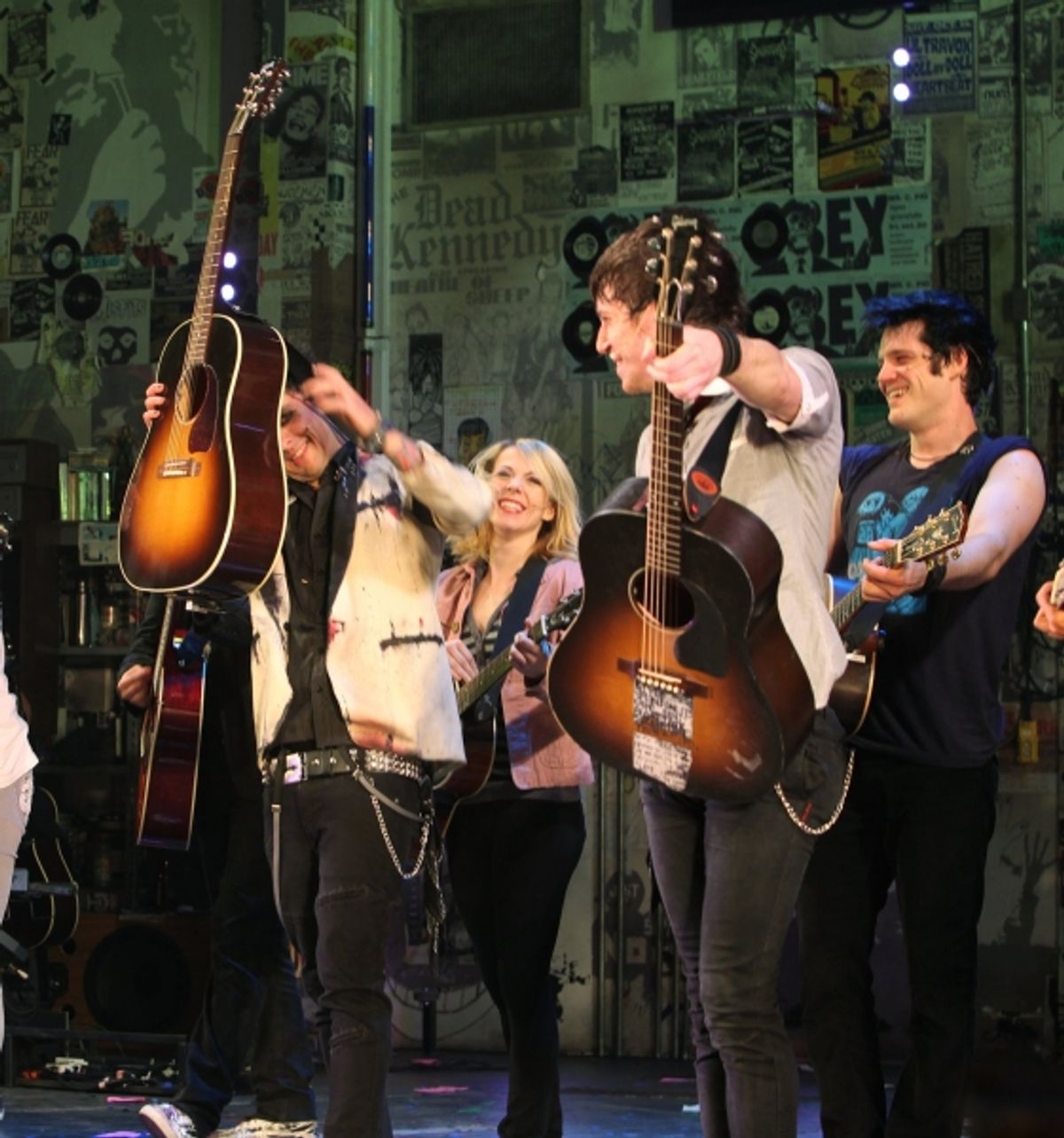 Billie Joe Armstrong, Mary Faber, John Gallagher Jr. and Michael Esper at 