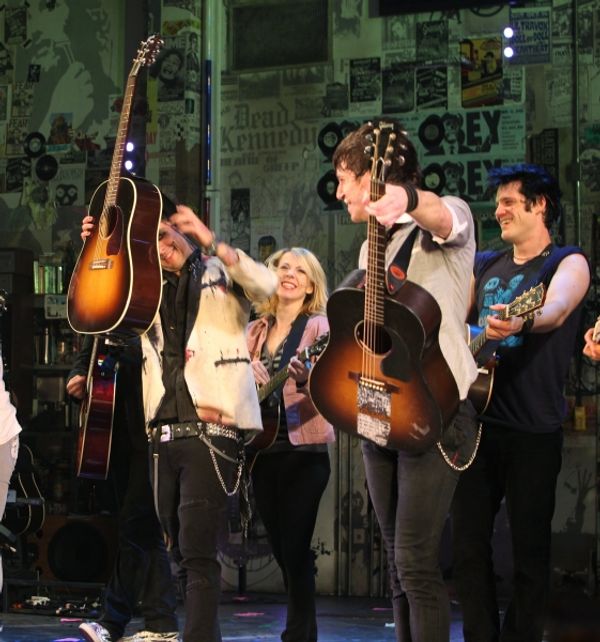 Billie Joe Armstrong, Mary Faber, John Gallagher Jr. and Michael Esper Photo