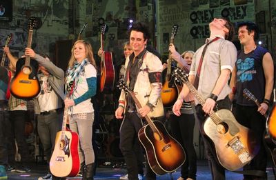 Billie Joe Armstrong and the AMERICAN IDIOT Company Photo