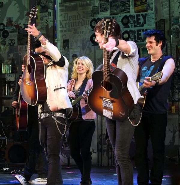 Billie Joe Armstrong, Mary Faber, John Gallagher Jr. and Michael Esper Photo