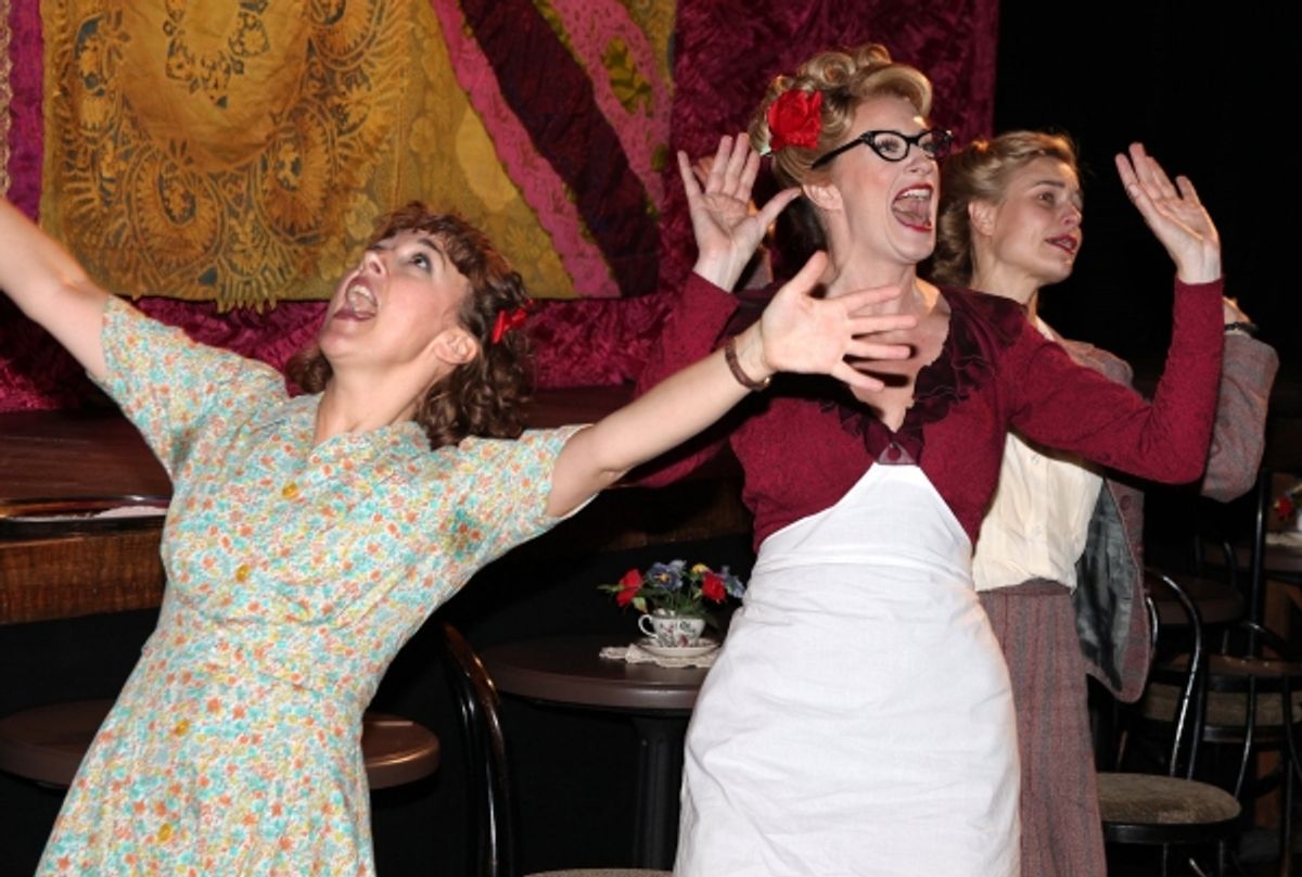 Dorothy Atkinson, Annette McLaughlin and Hannah Yelland at 