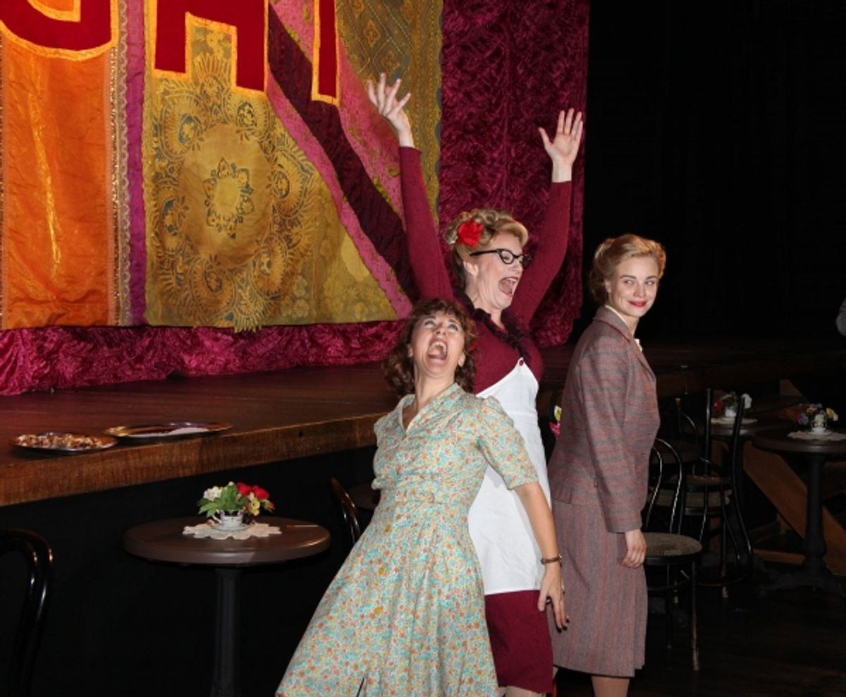 Dorothy Atkinson, Annette McLaughlin and Hannah Yelland at 