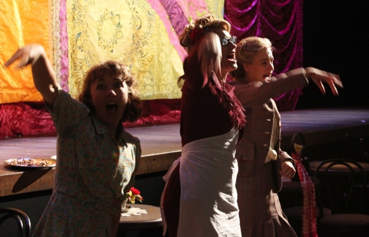 Dorothy Atkinson, Annette McLaughlin and Hannah Yelland at 