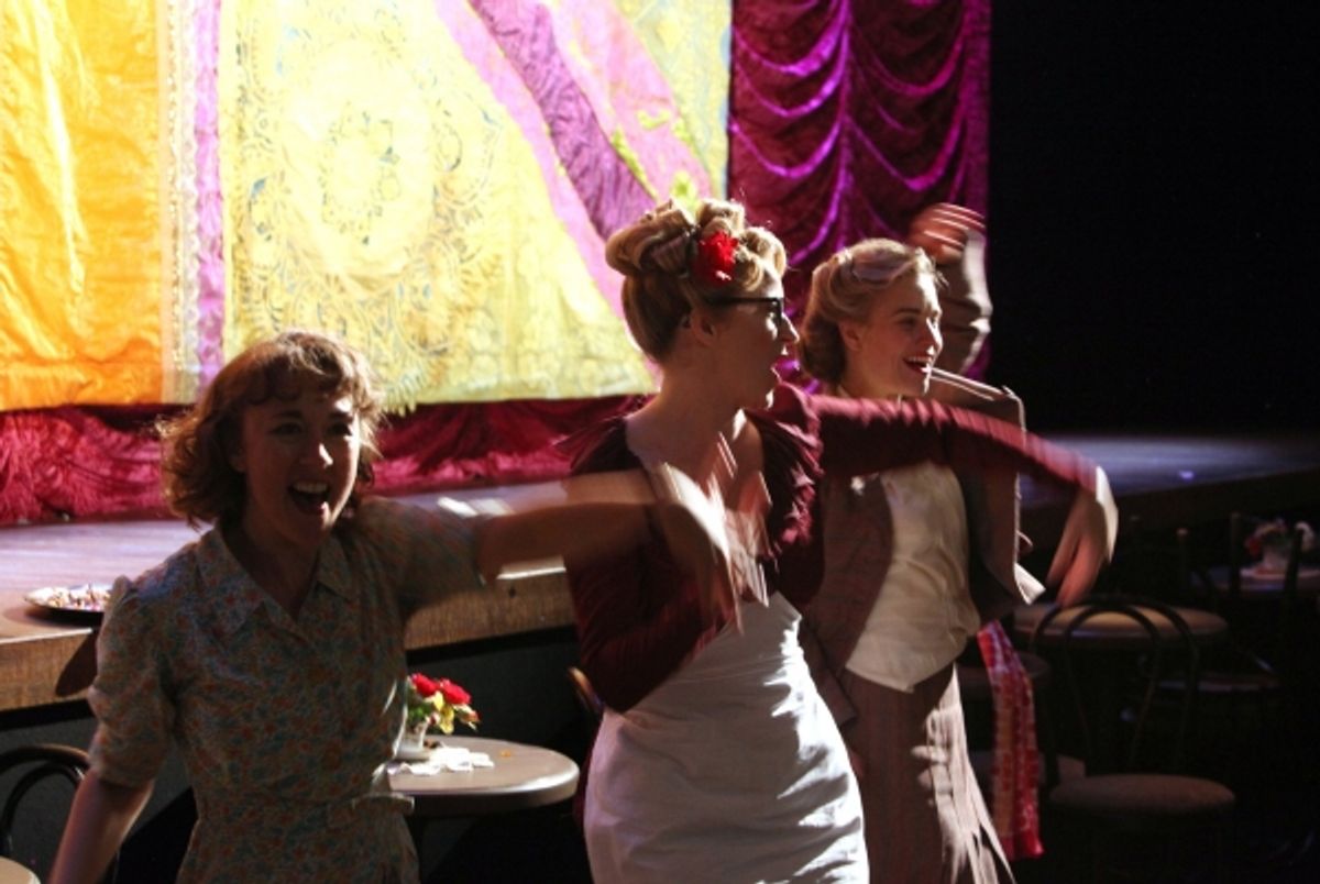 Dorothy Atkinson, Annette McLaughlin and Hannah Yelland at 