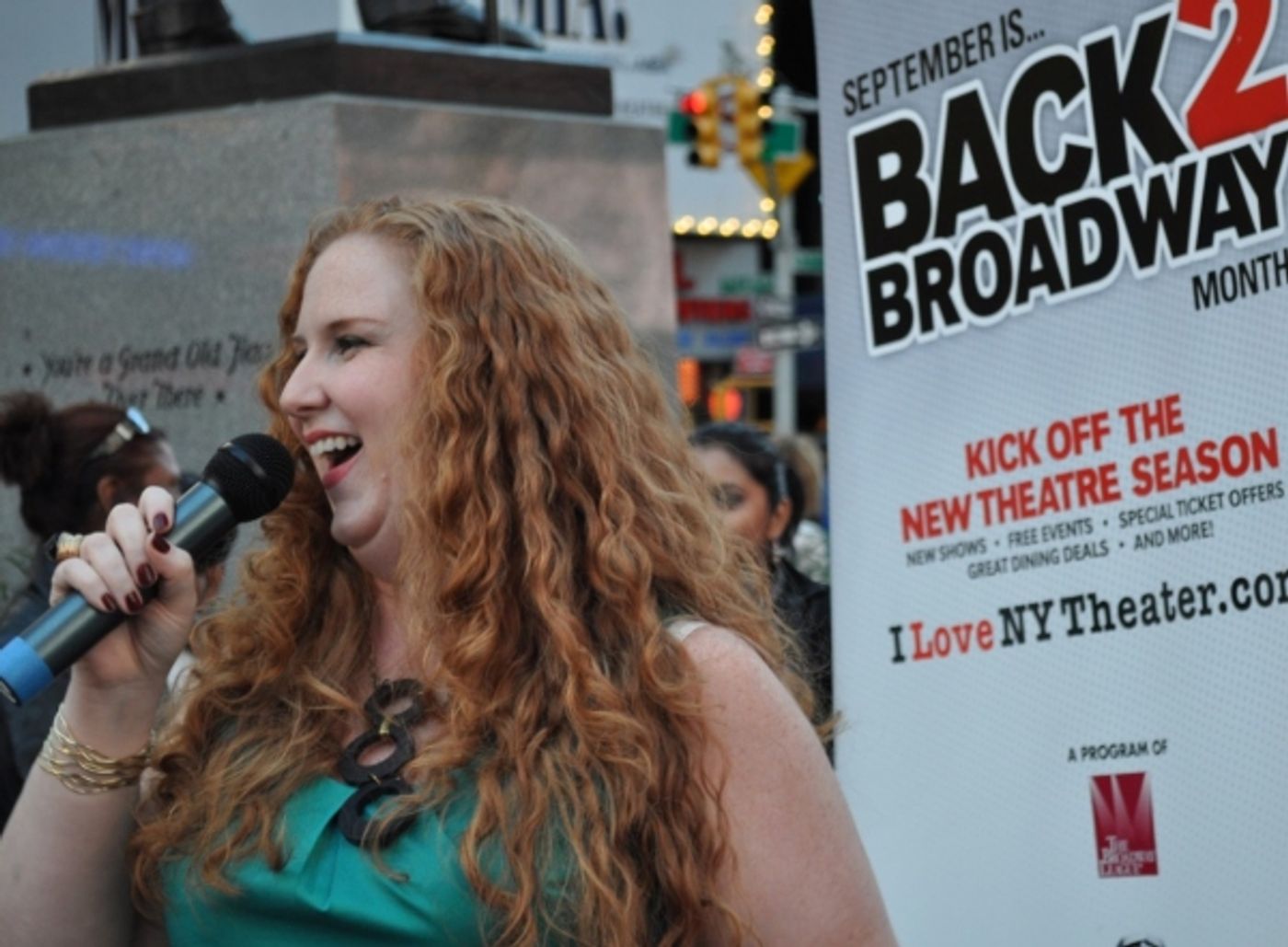 Photo Flash: Back2Broadway Hosts Karaoke in Times Square Photo Flash: Back2Broadway Hosts Karaoke in Times Square Image