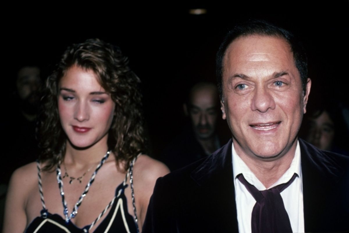 Tony Curtis and Andrea Savio , NYC, 1983 at 