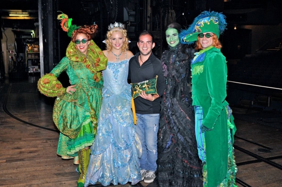 Briana Yacavone, Katie Rose Clarke, Brett Latorre, Mandy Gonzalez, and Jonathan Warren at 