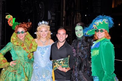 Briana Yacavone, Katie Rose Clarke, Brett Latorre, Mandy Gonzalez, and Jonathan Warre Photo