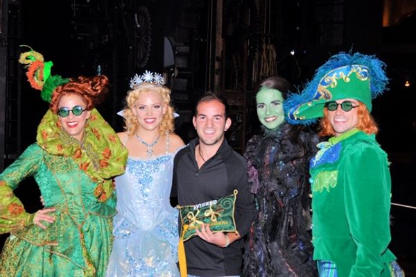 Briana Yacavone, Katie Rose Clarke, Brett Latorre, Mandy Gonzalez, and Jonathan Warre Photo