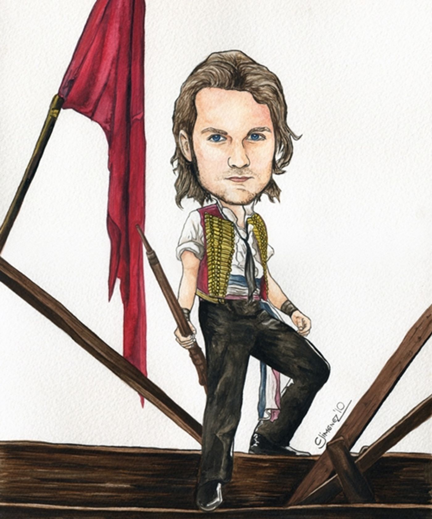 Photo Flash: Christine Jimenez Presents 25th Anniversary LES MIZ Artwork!  Image