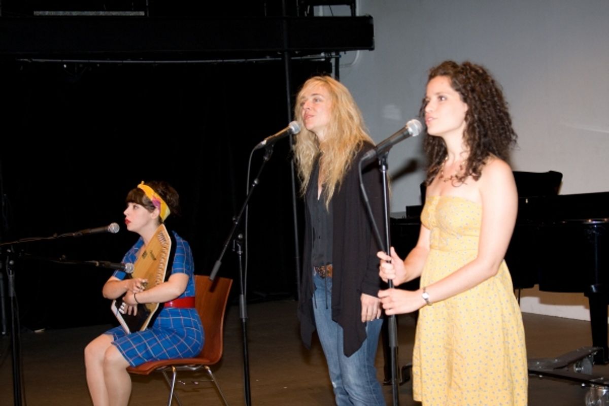 Allison Guinn, Rachel Bay Jones and Briana Carlson-Goodman at 
