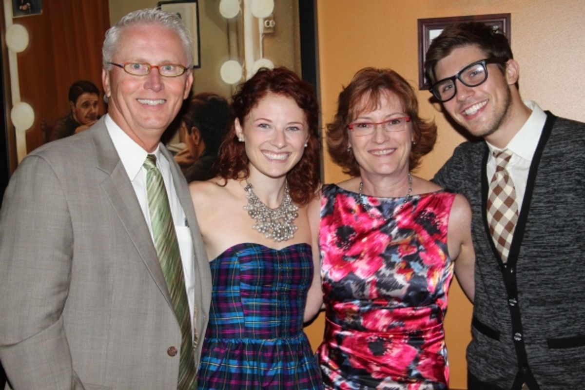 Hayle Podschun with her parents and Curt Hansen at 