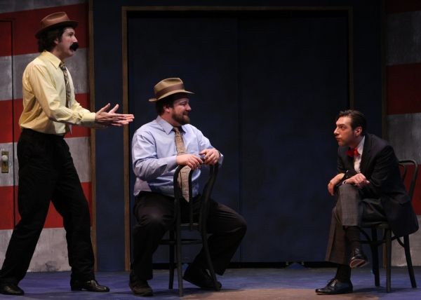 Dudley (Joseph Scrimshaw), Irv Letofsky (Paul de Cordova), and Dan Sullivan (Matt Erk Photo