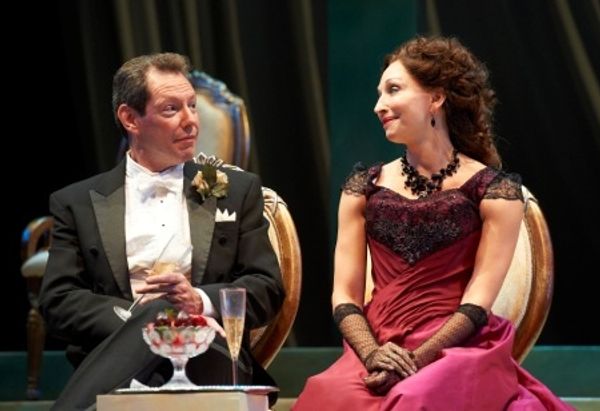 Mrs. Cheveley (actor, Laura Perrotta) and Robert ChilternÃ¢â‚¬â„¢s (actor,  Photo