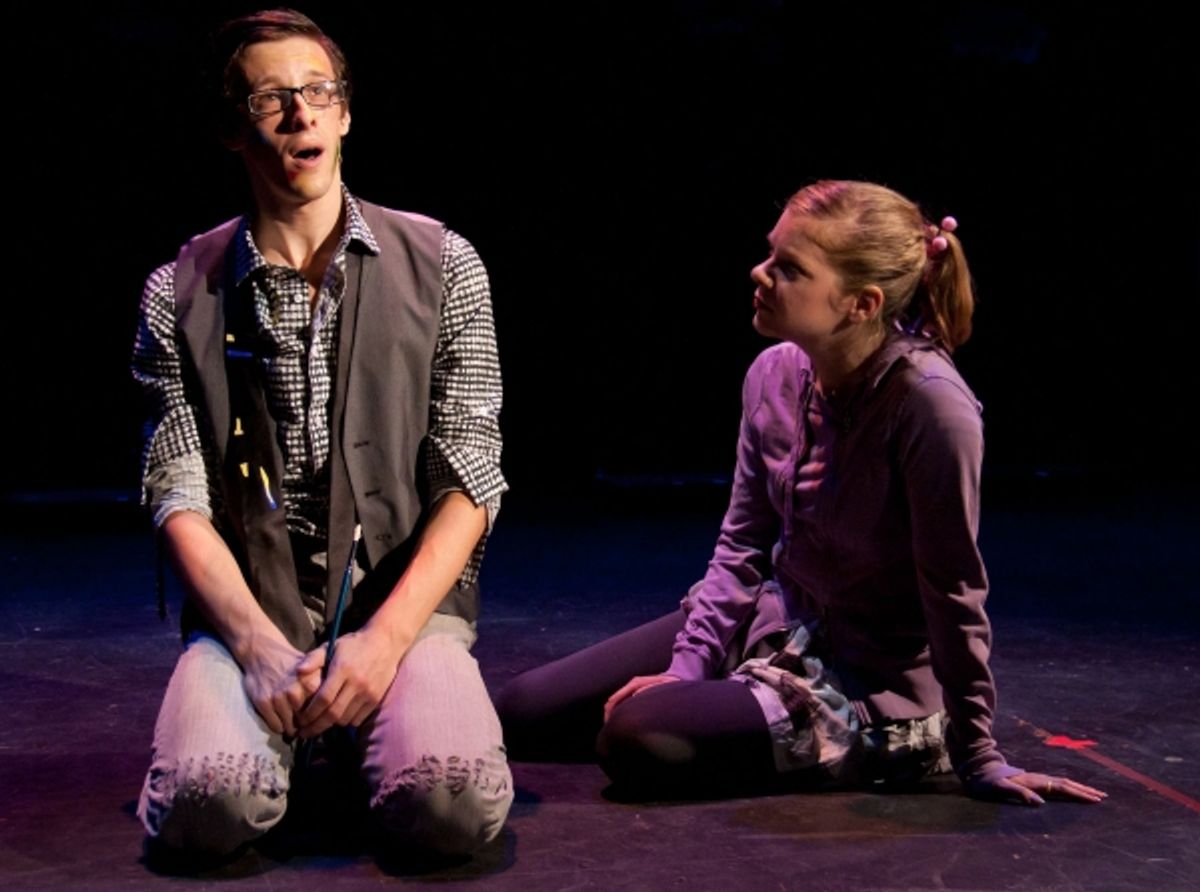 Jason Michael Snow as Edward and Jillian Louis as Kitty at NYMF Presents POPART: THE MUSICAL