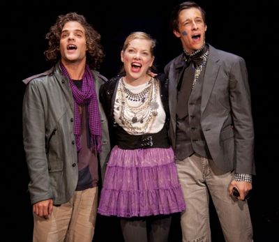 Zachary Clause as Toni-O, Jillian Louis as Kitty and Jason Michael Snow as Edward  Photo