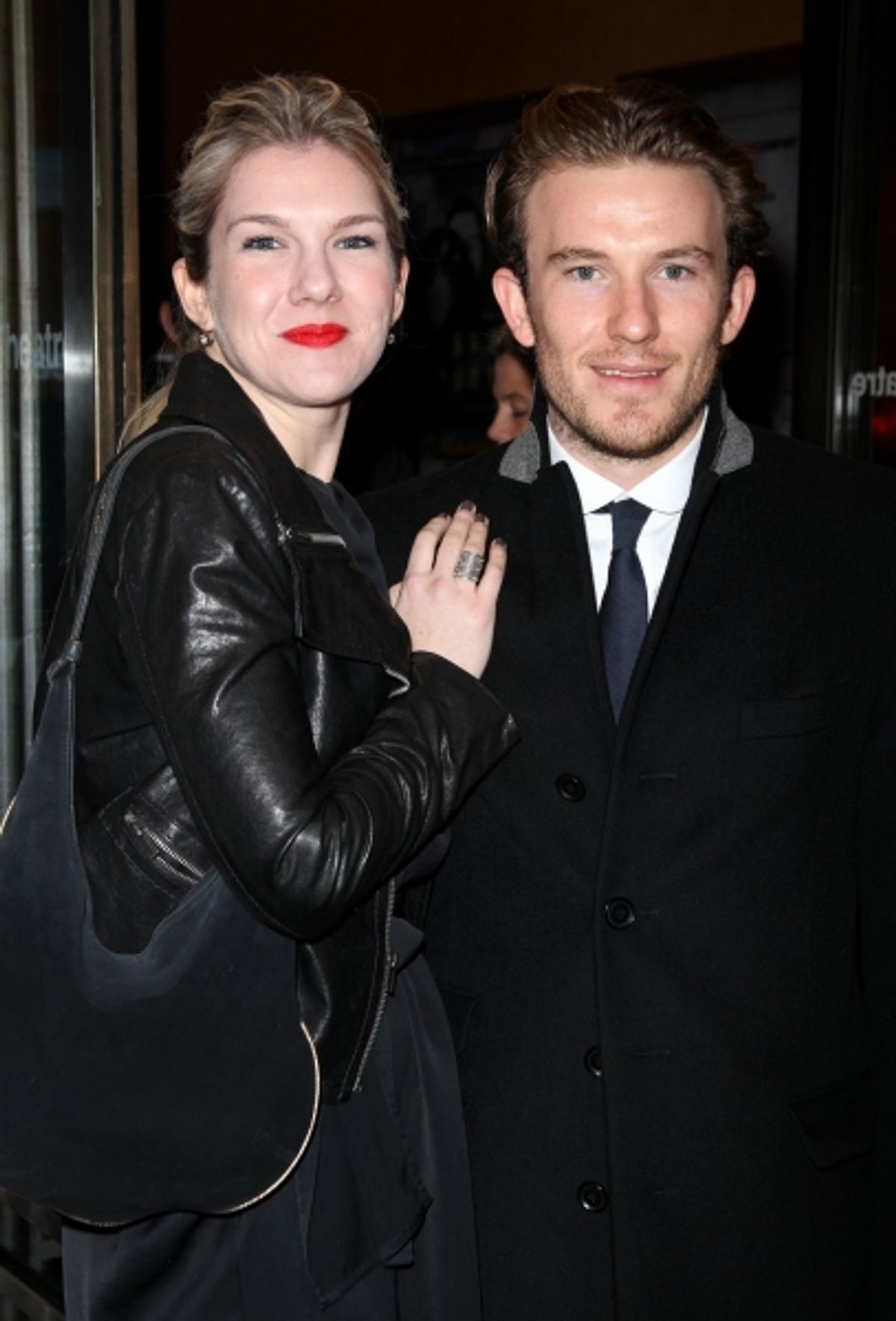 Lily Rabe and Michael Rabe at 