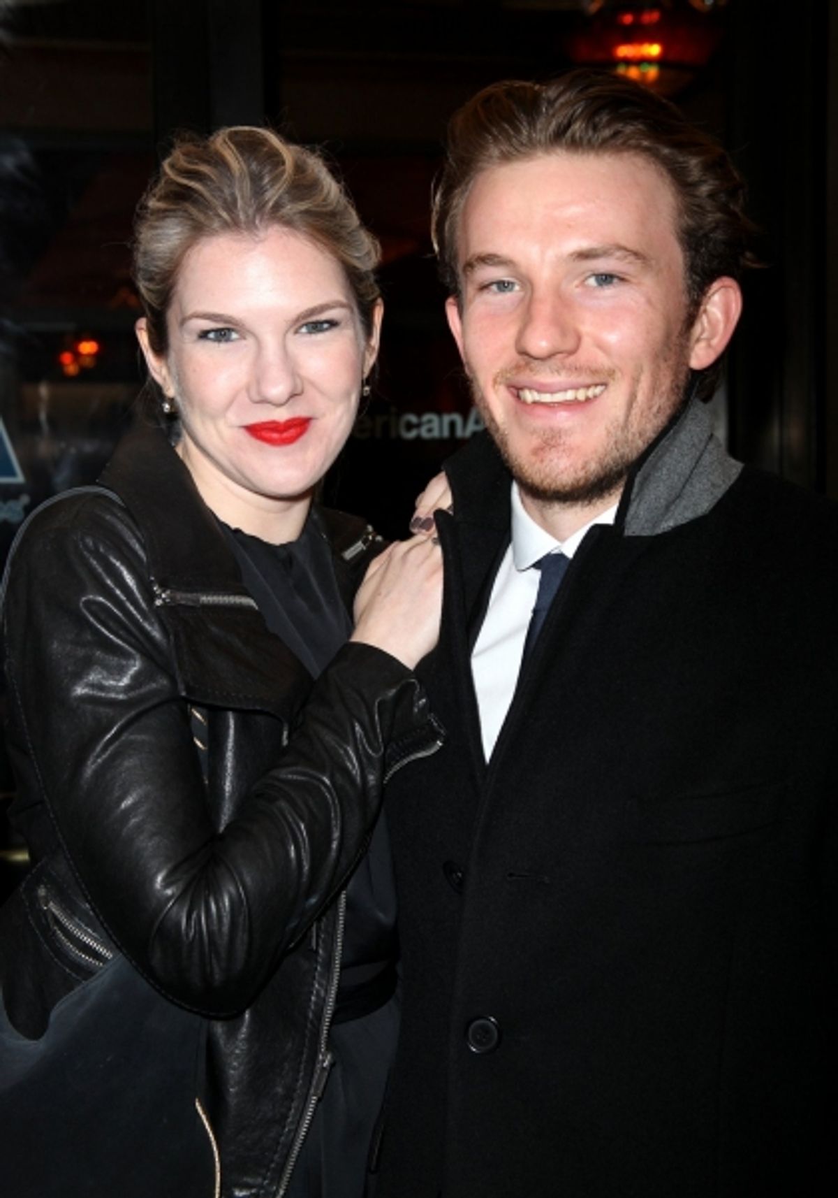 Lily Rabe and Michael Rabe at 