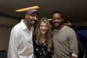 Jesse L. Martin, Lily Rabe and Luke Forbes Photo