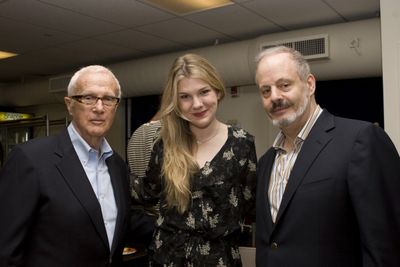 Producer Jerry Frankel, Lily Rabe and Producer Jeffrey Richards Photo