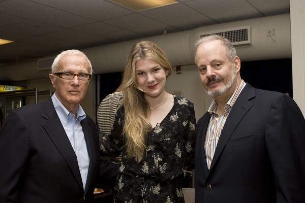 Producer Jerry Frankel, Lily Rabe and Producer Jeffrey Richards Photo