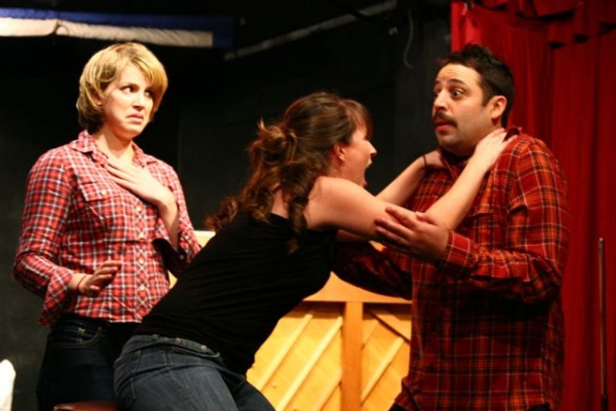 Sara Chase, Hannah Sielatycki, Steve Rosen at V-Day Plays NYMF
