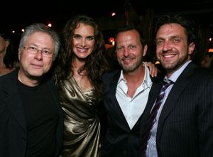 Composer Alan Menken, cast member Brooke Shields, Director/Choreographer Rob Ashford  Photo