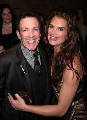 Eric Vetro (L) and cast member Brooke Shields Photo