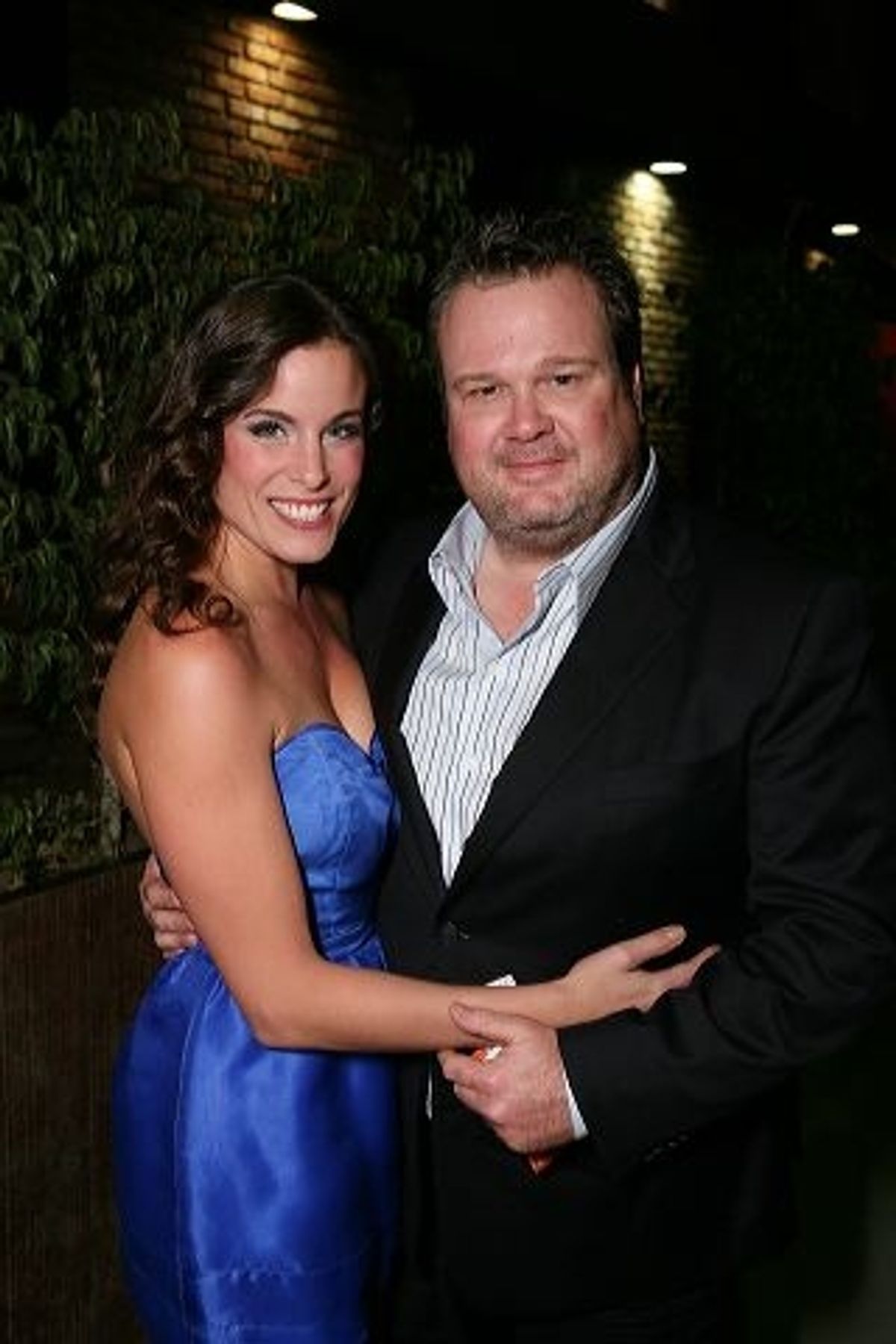 Katherine Tokarz (L) and actor Eric Stonestreet at 