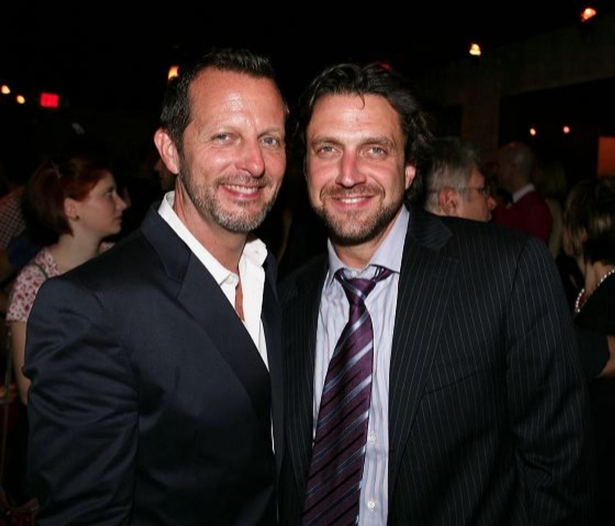 Rob Ashford (L) and cast member Raul Esparza at 