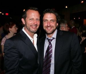 Rob Ashford (L) and cast member Raul Esparza Photo