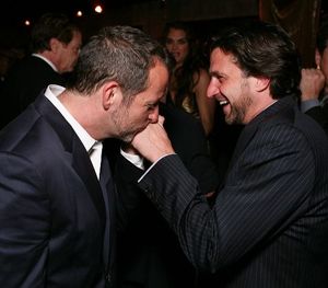 Rob Ashford (L) and cast member Raul Esparza Photo