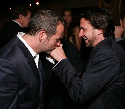 Rob Ashford (L) and cast member Raul Esparza Photo