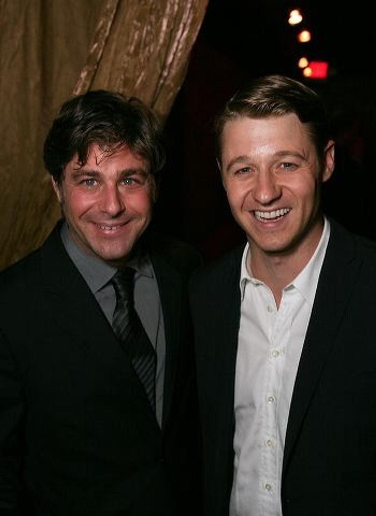Glenn Slater (L) and actor Ben McKenzie at 