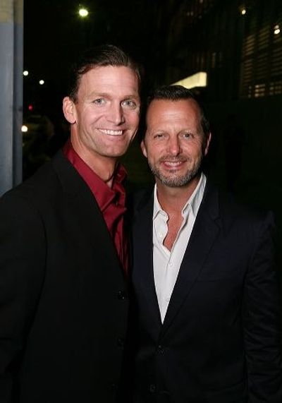 Jarrod Emick (L) and Director/Choreographer Rob Ashford  Photo